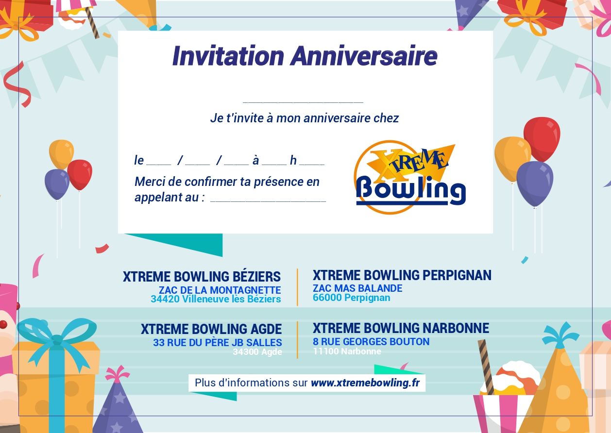 bowling, organisation anniversaires  Villeneuve-lès-Béziers, perpignan, Narbonne